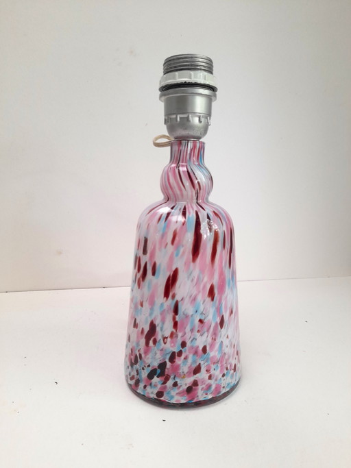 Beautiful speckled Murano glass lamp base