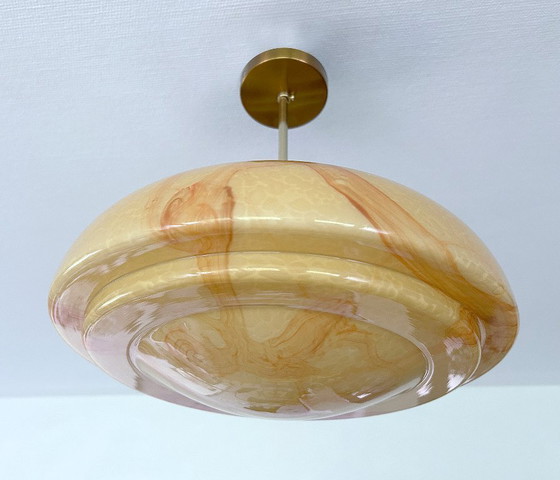 Image 1 of Lampe pendante en verre Art Déco