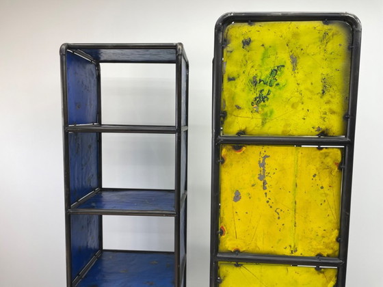 Image 1 of 2 armadietti industriali in metallo unici nel loro genere