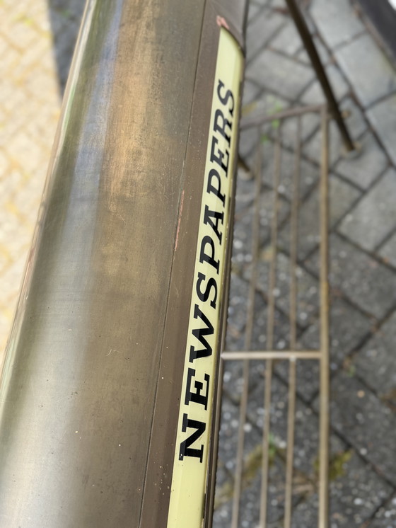 Image 1 of Vintage Hollywood Regency Newspaper Light Stand