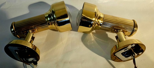 OMI Leuchten Spotlights | Brass | Hollywood Regency Ca. 1970 | Original