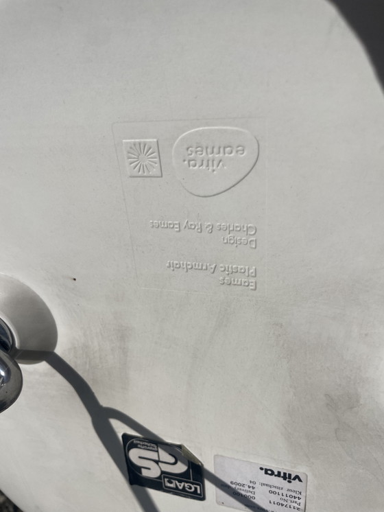 Image 1 of Eetkamerstoel DAR chroom onderstel cotone bianco