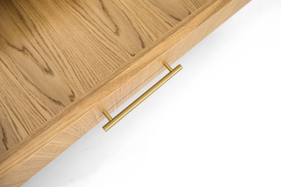 Image 1 of Buffet bas en chêne 2 tiroirs - L02