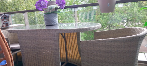 Image 1 of 2-person bistro dining area outside or inside