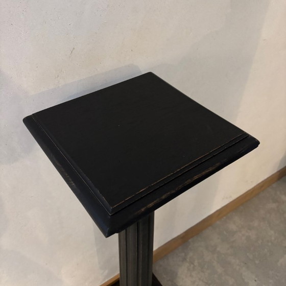 Image 1 of Sellette noire en bois