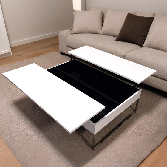 BoConcept Design Salontafel – Dubbel opklapbaar blad & verborgen opbergruimte – rvs, Wood (photo 6 of 7)