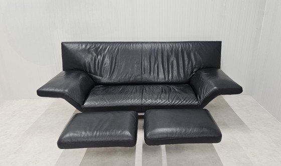 Image 1 of Designo Flyer Leather Couch 