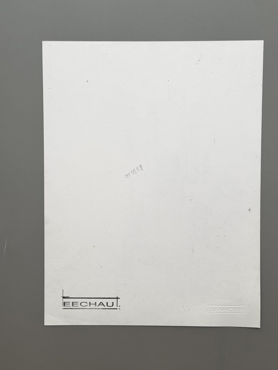 Image 1 of Eugène Eechaut (1928-2019) Architectural Abstraction, Ink, 1988