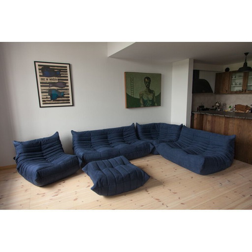 Togo vintage lounge set by Michel Ducaroy for Ligne Roset, France 1970