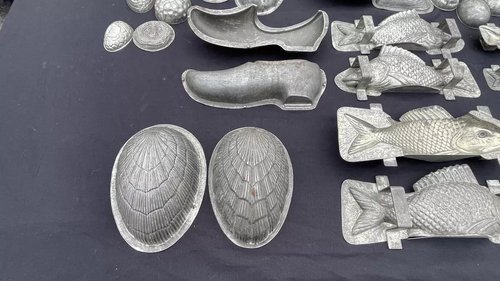 Moules à Chocolat Antiques en Métal, années 1900, Lot de 129 – Accessoires de cuisine, polished steel, Metal (photo 8 of 18)