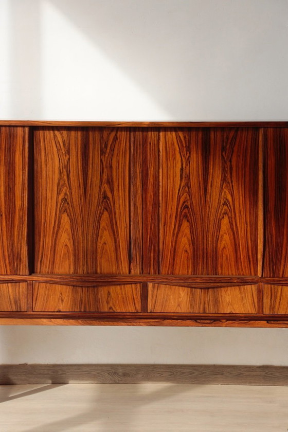 Image 1 of Skandinavisches Highboard aus Palisanderholz – Entwurf von E.W. Bach (1960er Jahre)