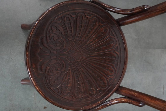 Image 1 of 4 sedie da bistrot Cosmos in legno vintage, dal design intramontabile