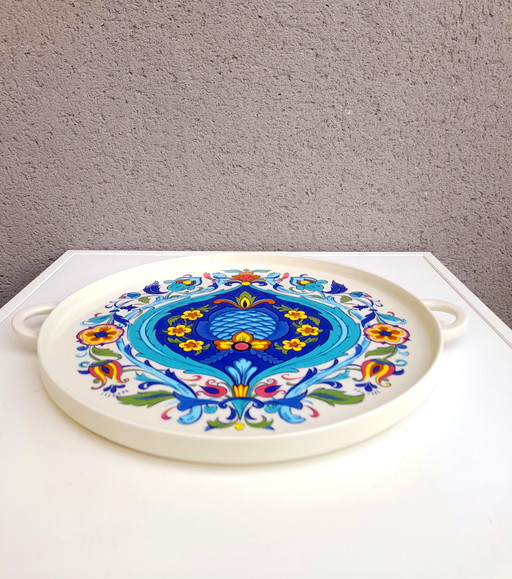 Plateau Villeroy et Boch, décor Izmir ,1973