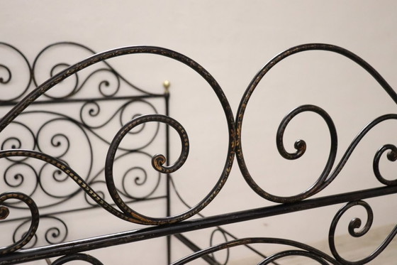 Image 1 of Letto matrimoniale antico in ferro battuto, Italia XIX secolo