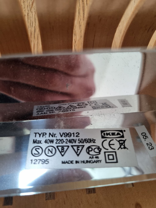 Ikea Strimma wandlamp V9912 jaren 90