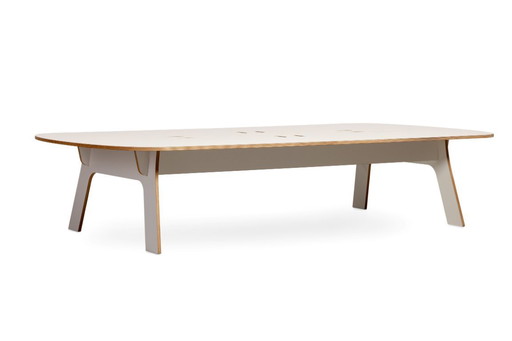 Cascando Blog table de travail - 4 places | Design Robert Bronwasser | HPL blanc