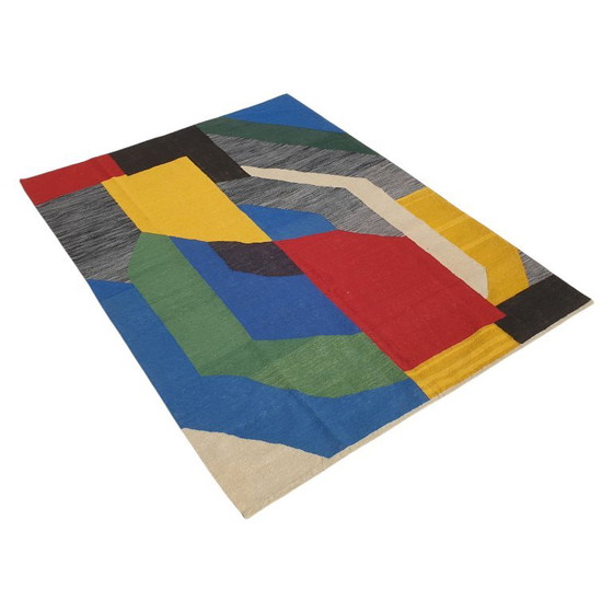 Tappeto Arazzo Sonia Delaunay Olympie 1970 | Lana Tessuta a Mano | 176×247 Cm – Tappeti, Wool (photo 4 of 13)