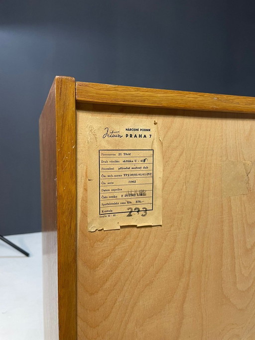 U-458 Sideboard von Jiří Jiroutek, Tschechoslowakei, 1960er Jahre