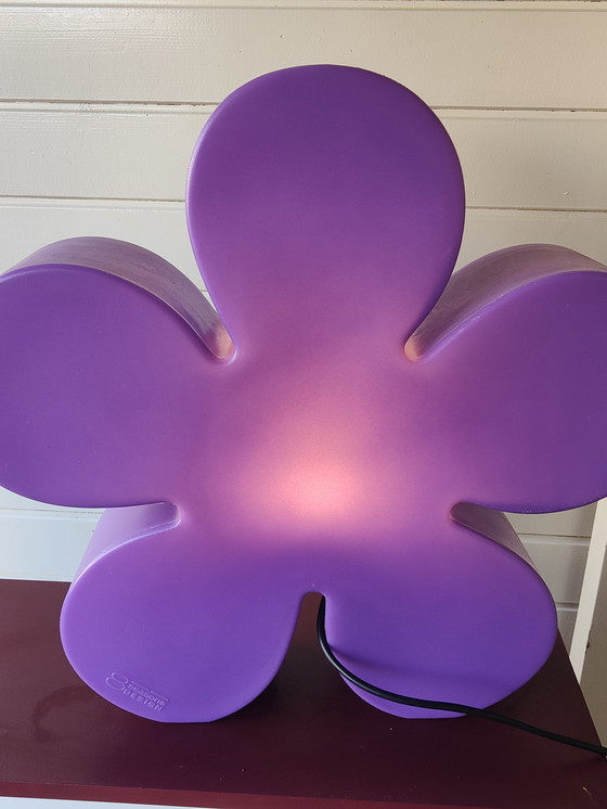 Image 1 of Floor or Table Lamp in the Shape of a Colored Flower