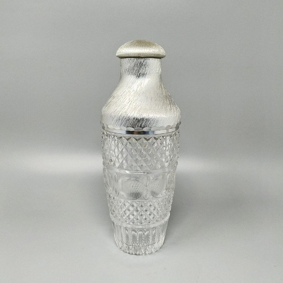 Image 1 of 1960s Gorgeous Cut Crystal Cocktail Shaker by Arir. Made in Italy.