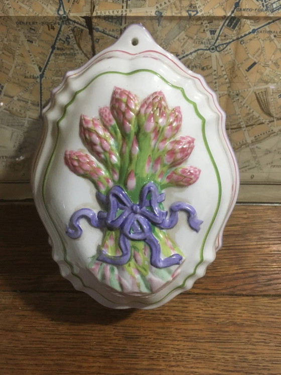 Decorative jelly mold "the blue cord" – Storage cabinet, Porcelain, Vintage (photo 11 of 13)