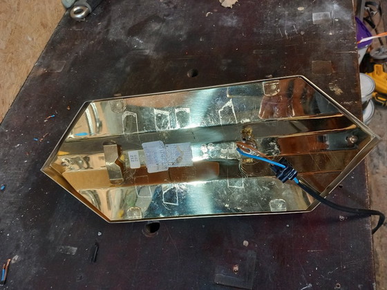 Image 1 of Deknudt Wandleuchte aus Glas und Messing