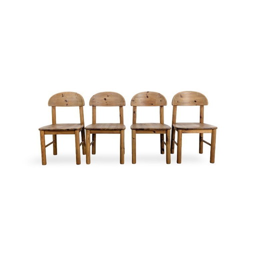 4er Set Rainer Daumiller Stühle Midcentury Stuhl Kiefer Vintage