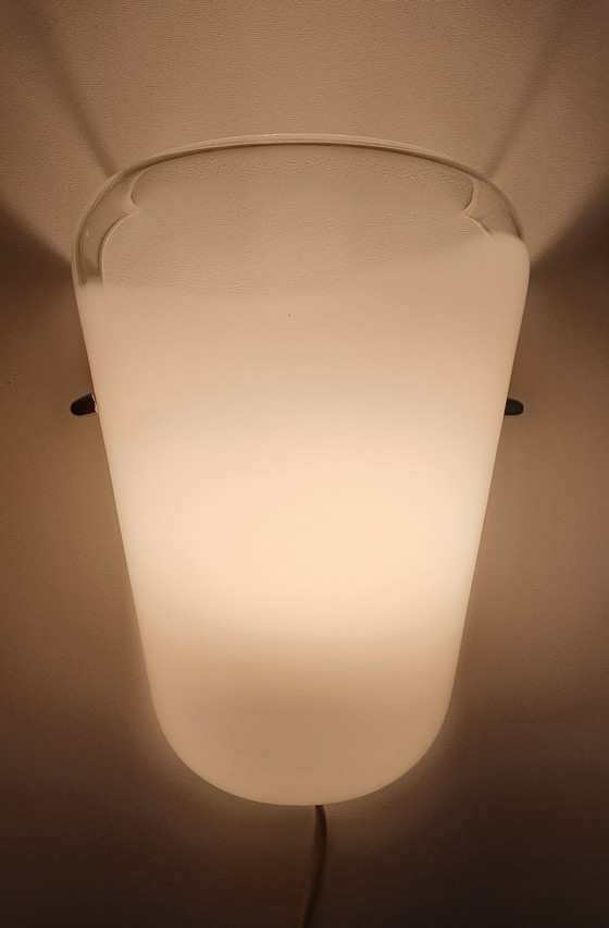 Image 1 of Vintage Mond Geblazen Wandlamp