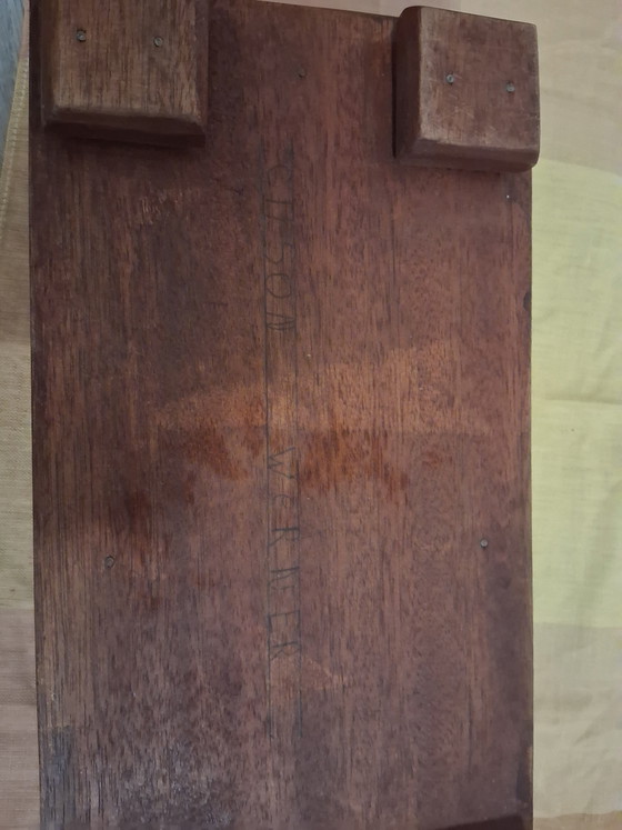 Image 1 of Scatola di legno vintage fatta a mano, pesante