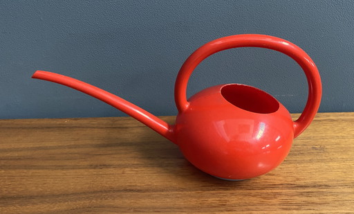 Red Plastic Watering Can 1960s