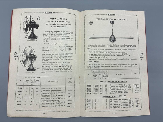 ALS-THOM Catalogue, vacuum cleaners, fans, rotating equipment – Art Prints, Paper, Brass, Art Deco (photo 3 of 4)