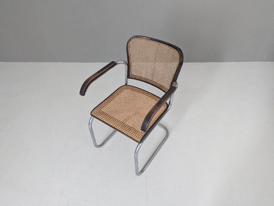 Image 1 of Bauhaus Tubular Steel Armchair K 17 by Robert Slezák, 1930s