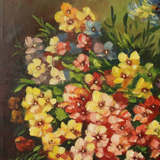 Image 1 of Bunte Blumen Stilleben Malerei