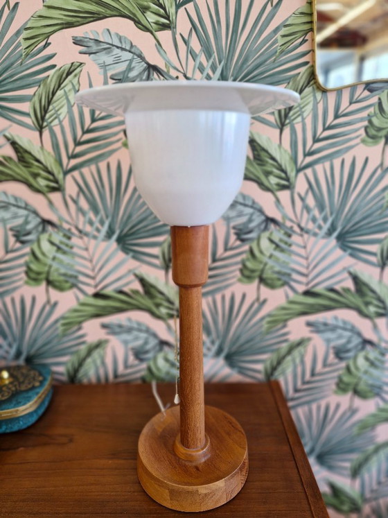 Lampada da tavolo di design vintage Uno & Östen Kristiansson – Lampade da tavolo, Plastica, Tessile (photo 9 of 10)