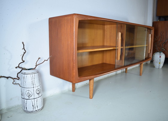 Image 1 of Exclusive Dyrlund Teak Sideboard Vintage Cabinet Dresser Bookshelf