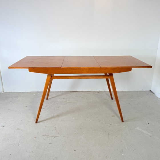Image 1 of Vintage extendable oak table, František Jirák
