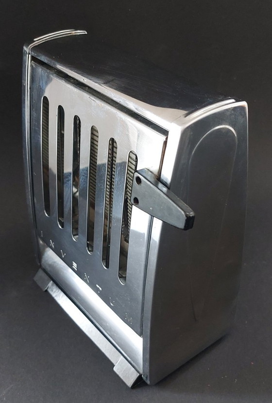 Image 1 of Two Inventum vintage chrome toasters