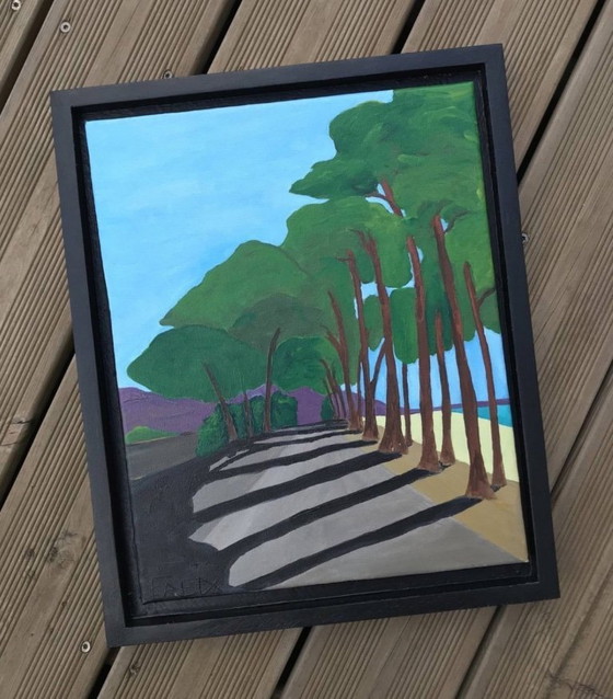 Image 1 of Huile sur châssis entoilé.   Format 41x33cm. 