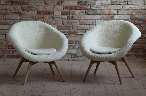 Mid Century Modern Lounge Chair By M. Navrátil, Set Of 2, 1950S