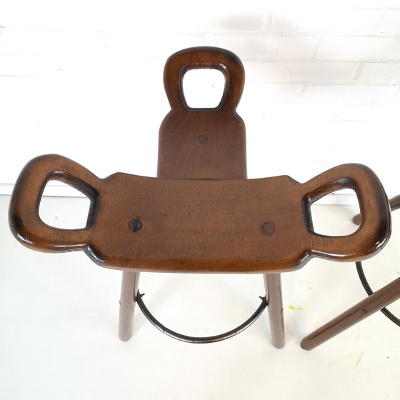 Image 1 of 2 sgabelli da bar brutalisti vintage Marbella Conoform