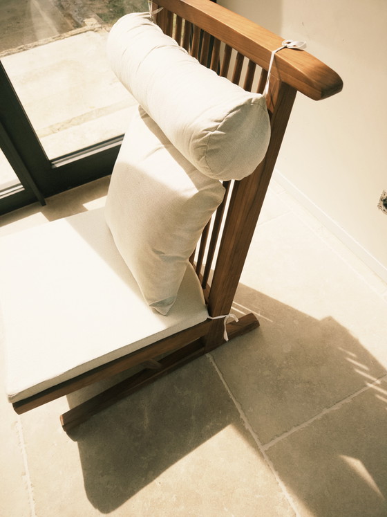 Image 1 of 2 japanese lounge chairs, lijken vintage maar zo gekocht