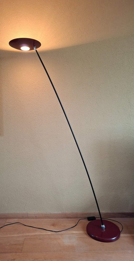 Image 1 of Lampadaire rouge Hala Zeist vintage, uplighter.