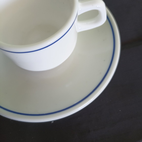 Image 1 of Lot de 6 services à expresso vintage Arcopal France « Restaurant » – État impeccable