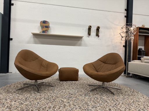 Label van den Berg Hidde Armchairs Water Buffalo Cognac
