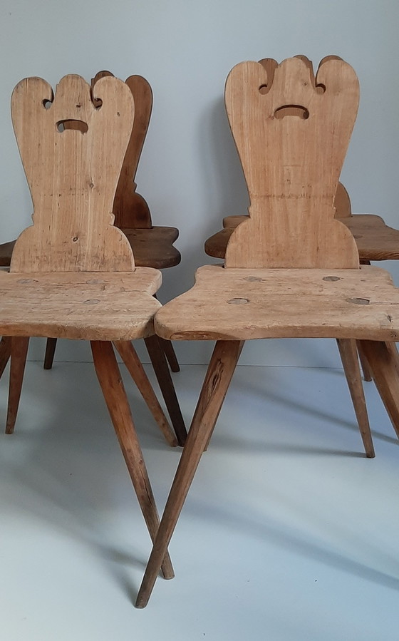 Image 1 of Brutalist farm chairs Tyrol 4