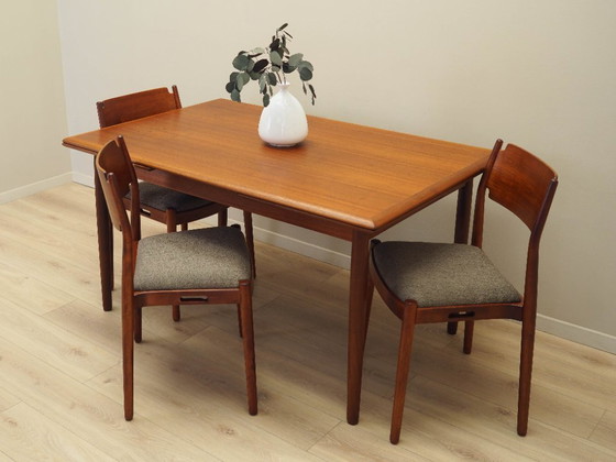 Image 1 of Table en teck, design danois, années 1970, fabrication : Danemark