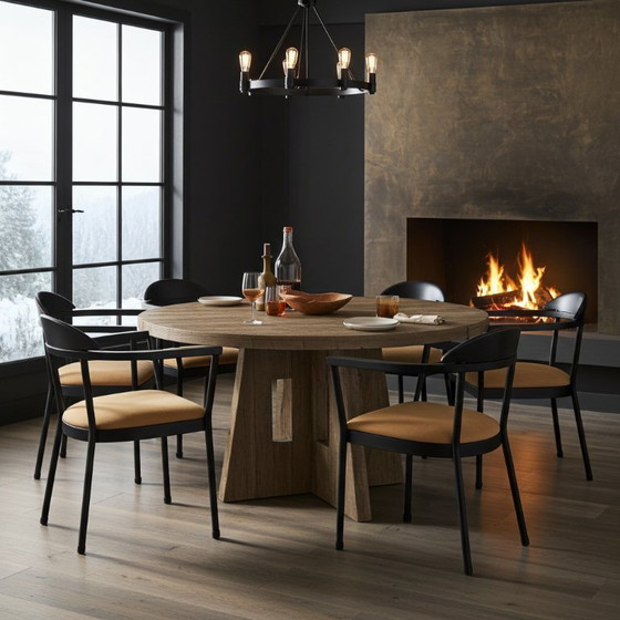 Image 1 of Seltenes IKEA Kaaro-Set aus 5 Sesseln mit gelben Stoffkissen, aus den 90er Jahren.