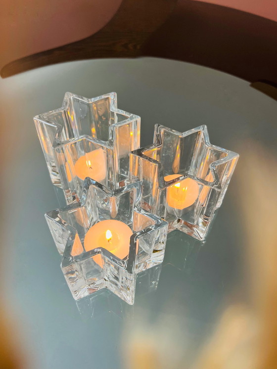 Image 1 of 🤍KRISTALLEN STERVORMIGE KANDELAARS  STELLA🤍