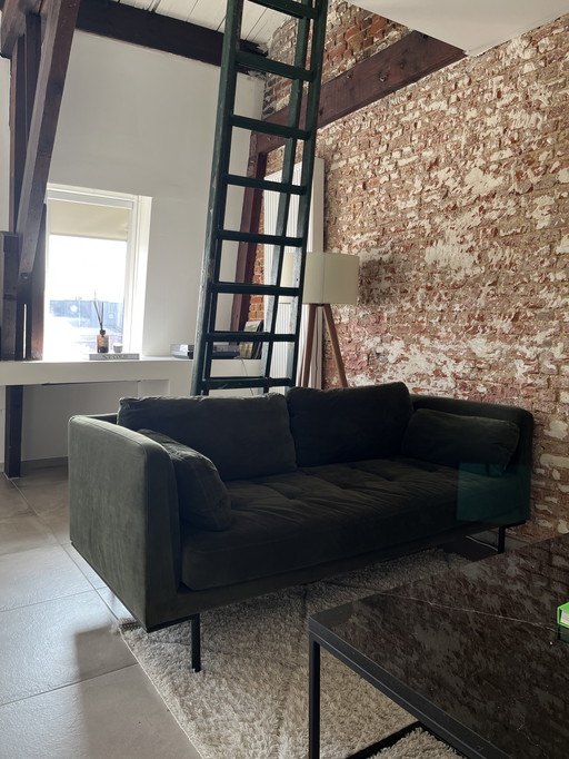 3 seater sofa green velvet Made