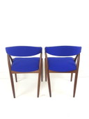 2 teak chairs Model 31 Dining Chairs Kai Kristiansen wool De Ploeg newly upholstered